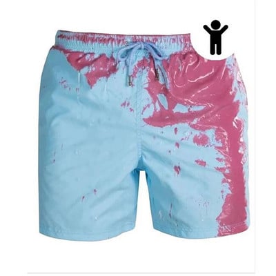 Szülő-Gyermek Strandnadrág Színváltoztató fürdőnadrág Színes Strandnadrág Nyári Férfi úszónadrágok Gyorsan száradó fürdőnadrág nadrág