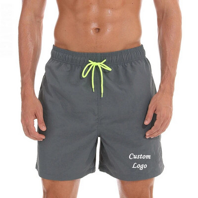 Individualus logotipas Vyriški vasariniai maudymosi kostiumai maudymosi šortai lagaminai paplūdimio lenta plaukimo šortai maudymosi kostiumėliai vyriški bėgimo sportiniai šortai banglenčių sportui