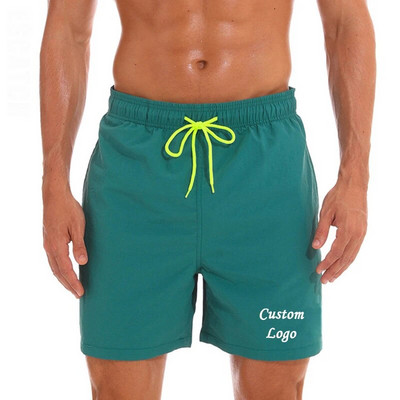 Individualus logotipas Vyriški vasariniai maudymosi kostiumai maudymosi šortai lagaminai paplūdimio lenta plaukimo šortai maudymosi kostiumėliai vyriški bėgimo sportiniai šortai banglenčių sportui