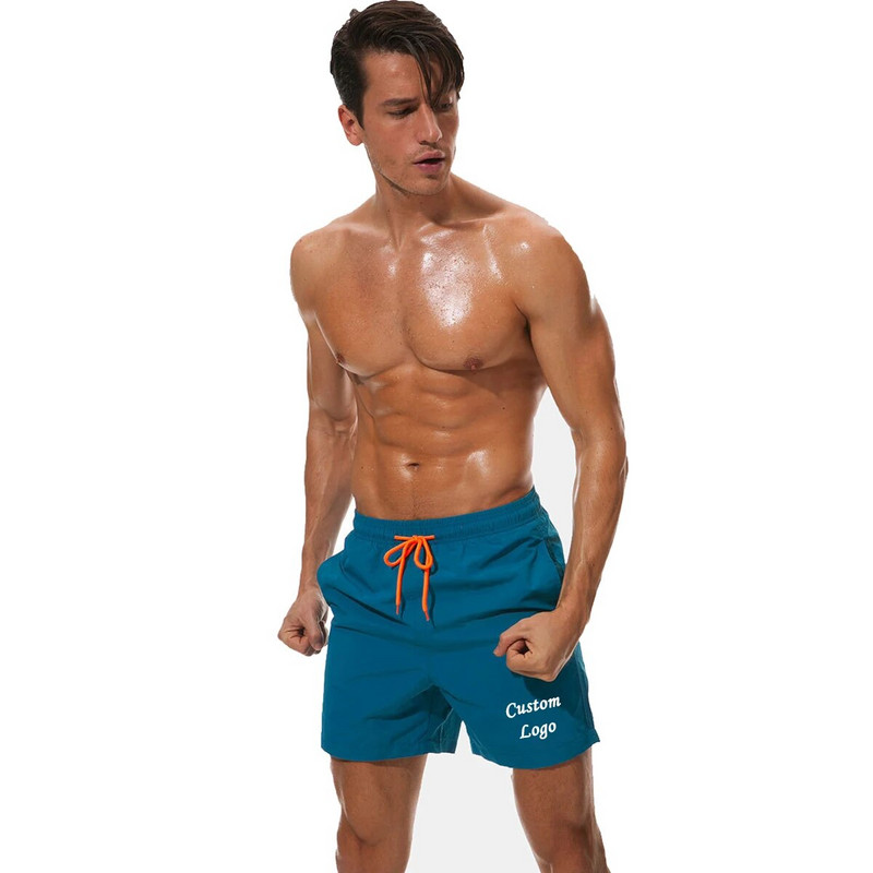 Individualus logotipas Vyriški vasariniai maudymosi kostiumai maudymosi šortai lagaminai paplūdimio lenta plaukimo šortai maudymosi kostiumėliai vyriški bėgimo sportiniai šortai banglenčių sportui