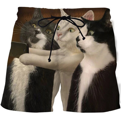 2021. nove kratke hlače sa životinjama i mačkama, modni harajuku 3D print, muški kupaći kostim, ležerne kratke hlače, muške ženske kratke hlače za plažu, kratke hlače za kupanje