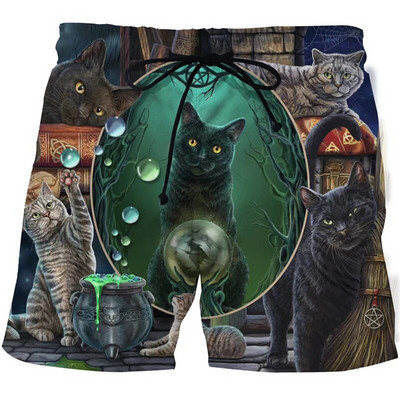 2021. nove kratke hlače sa životinjama i mačkama, modni harajuku 3D print, muški kupaći kostim, ležerne kratke hlače, muške ženske kratke hlače za plažu, kratke hlače za kupanje