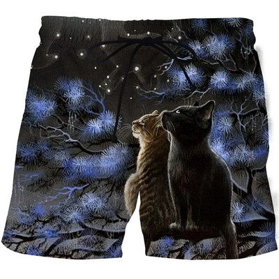 2021. nove kratke hlače sa životinjama i mačkama, modni harajuku 3D print, muški kupaći kostim, ležerne kratke hlače, muške ženske kratke hlače za plažu, kratke hlače za kupanje