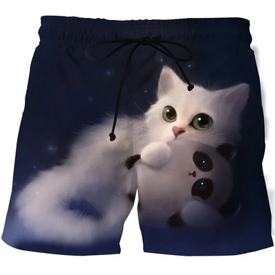 2021. nove kratke hlače sa životinjama i mačkama, modni harajuku 3D print, muški kupaći kostim, ležerne kratke hlače, muške ženske kratke hlače za plažu, kratke hlače za kupanje