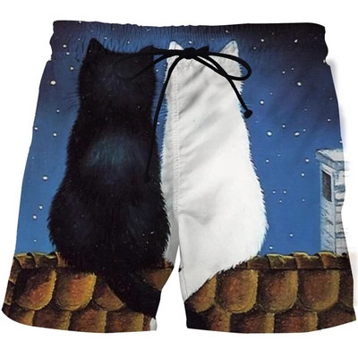 2021. nove kratke hlače sa životinjama i mačkama, modni harajuku 3D print, muški kupaći kostim, ležerne kratke hlače, muške ženske kratke hlače za plažu, kratke hlače za kupanje