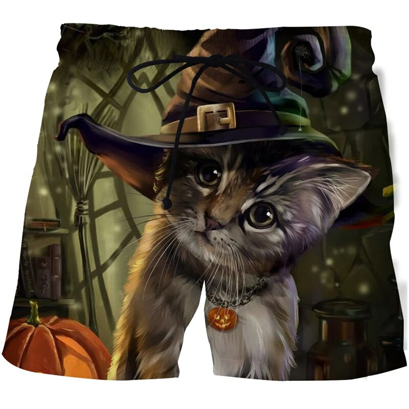 2021. nove kratke hlače sa životinjama i mačkama, modni harajuku 3D print, muški kupaći kostim, ležerne kratke hlače, muške ženske kratke hlače za plažu, kratke hlače za kupanje