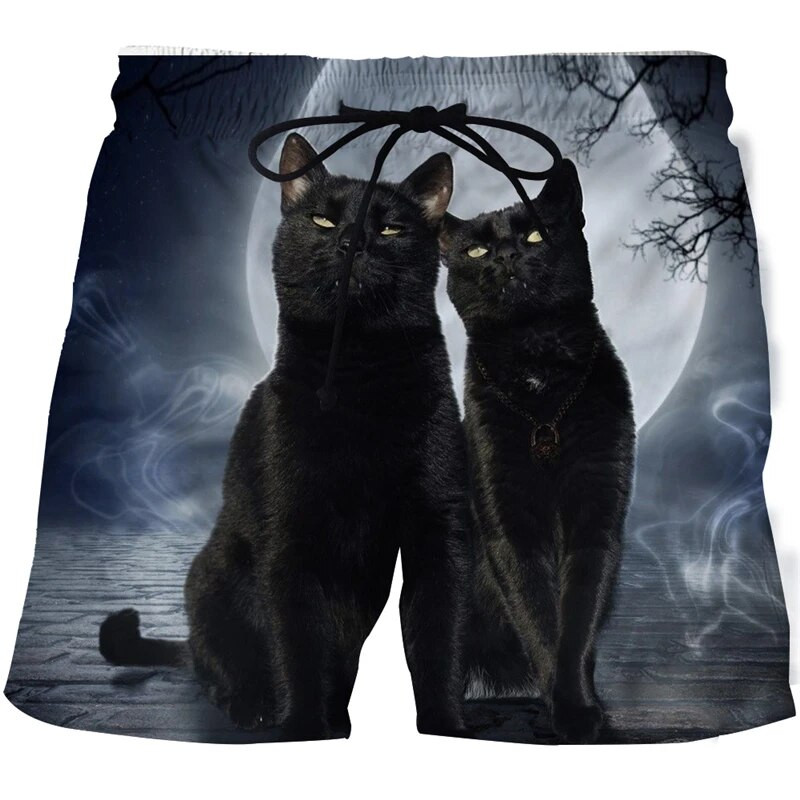 2021. nove kratke hlače sa životinjama i mačkama, modni harajuku 3D print, muški kupaći kostim, ležerne kratke hlače, muške ženske kratke hlače za plažu, kratke hlače za kupanje
