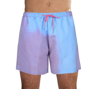Изпращане за 24 часа Плажни къси панталони Мъжки къси панталони за плуване с вълшебна промяна на цвета Летни детски бански костюми Бански костюми за бързо съхнене Dropship