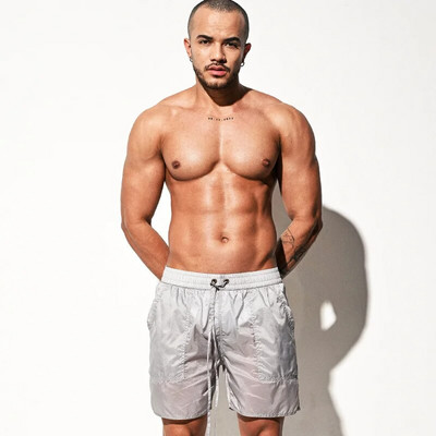 Nove muške prozračne kratke hlače za plažu Kupaći kostim Trup Muške prozirne kupaće gaće Kupaći kostim Udobni kupaći kostimi Muški kupaći kostim