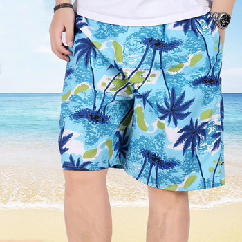 2023 НОВИ Летни плувни шорти Големи размери за мъже Плажни шорти с щампи на цветя Сини Borad Шорти Фитнес Панталони Плуване Сърфинг Dropship