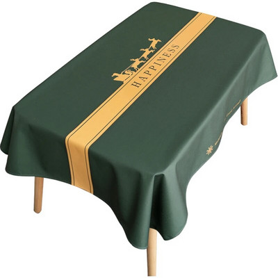 Ins Wind Feast Ziemassvētku audums Mākslas galdauts Ūdensnecaurlaidīgs un eļļas necaurlaidīgs mājsaimniecības svētku ballīšu noformējuma piederumi Galda paklājs
