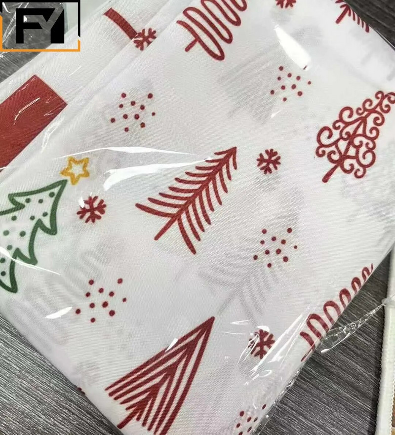 Față de masă de Crăciun de lux, ușoară și modernă Față de masă dreptunghiulară din poliester rezistentă la praf Față de masă decorare atmosferă