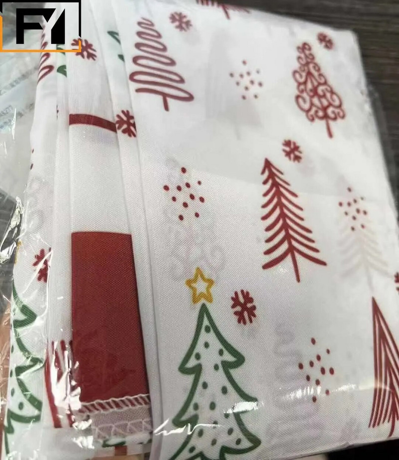 Față de masă de Crăciun de lux, ușoară și modernă Față de masă dreptunghiulară din poliester rezistentă la praf Față de masă decorare atmosferă