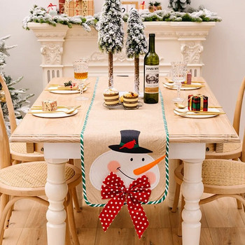 Коледни полиестерни плъзгачи за маса Флаг за маса Коледна украса за дома Продукт Коледен подарък Натал Ноел
