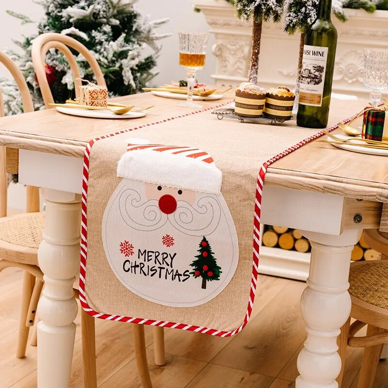 Božićni stolni klizač od poliestera Stolna zastavica Božićni ukras za dom Proizvod Božićni dar Natal Noel