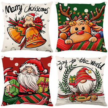 Navidad 2022 Коледна украса за дома Коледна посуда Калъфка за възглавница Нова година 2023 Декор за парти Ноел Коледни градински орнаменти
