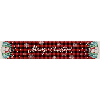 180*33cm božićno drvce Elk Pahulja Karirana stolna zastavica Dekoracija vjenčanja za obiteljsku zabavu Božićna zastavica