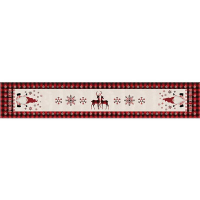 180*33cm božićno drvce Elk Pahulja Karirana stolna zastavica Dekoracija vjenčanja za obiteljsku zabavu Božićna zastavica