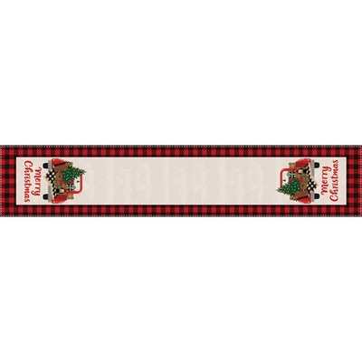 180*33cm božićno drvce Elk Pahulja Karirana stolna zastavica Dekoracija vjenčanja za obiteljsku zabavu Božićna zastavica
