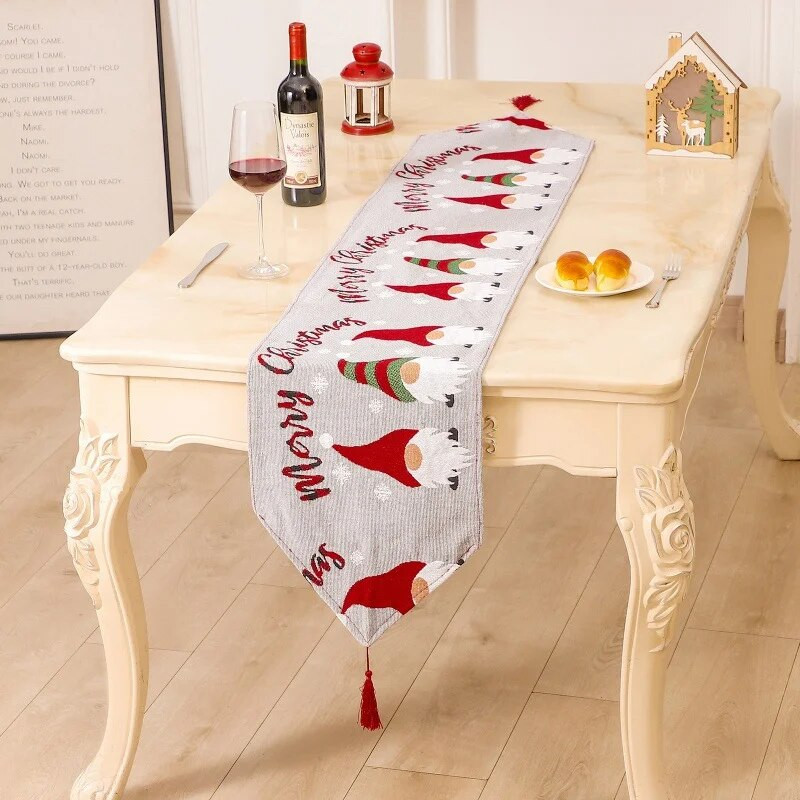 180*33cm božićno drvce Elk Pahulja Karirana stolna zastavica Dekoracija vjenčanja za obiteljsku zabavu Božićna zastavica