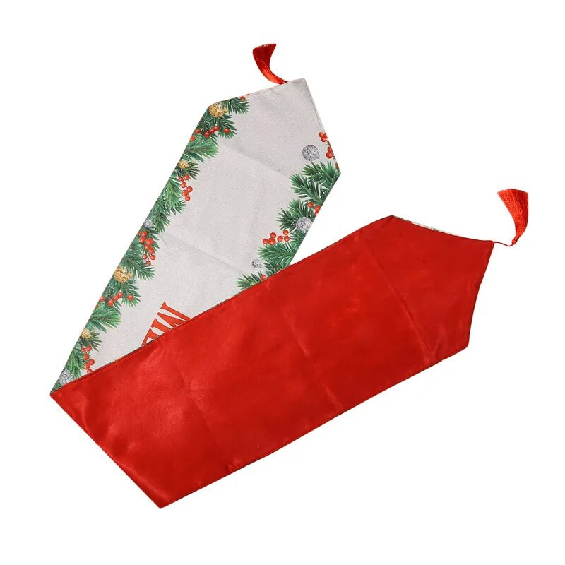 Božićne pahuljice Crvena pozadina Moderni stolni klizač Svadbeni dekor Stalak za stol za blagovanje Božićni ukrasi