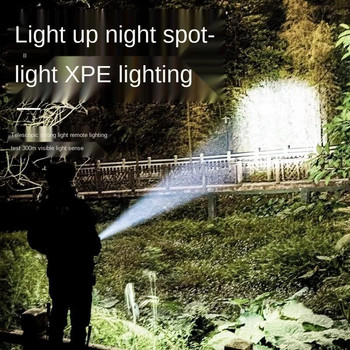 Φακός Ισχυρό φως Επαναφορτιζόμενο ζουμ Super Bright Xenon Special Forces Οικιακός Φορητός Νυχτερινός Φακός Led