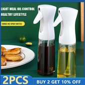 2 vnt. 300 ml aliejaus purškimo buteliuko purkštuvas rozmarinų aliejaus purškiklis 2 viename purškimo buteliuko kepimo alyvuogių aliejus virtuvės acto voleliui