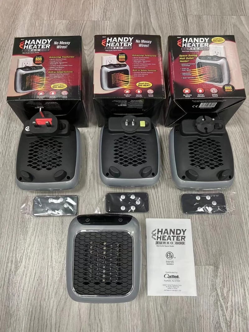 Nešiojami chauffage electrique, Chauffage freskos fotografuojami, Chauffage de pièce, Réchaud domestique, Mašinos chauffante à distance, Religijos, Apranga, 800W, 800W