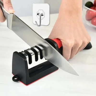 Нова 3/4-степенна професионална острилка Тип комплект домакинска сменяема острилка Кухненски ножици Точилка за ножове Кухненски джаджи