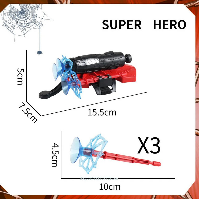 דיסני ספיידרמן ילדי קוספליי כפפת משגר סט ילדי בני משגר יד מצחיק אב זרי סט חג המולד מפלגה מתנות