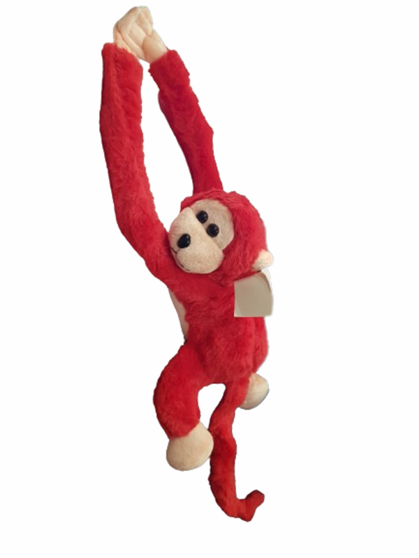 Играчка Ahelos, Маймуна, Плюшена, Червена