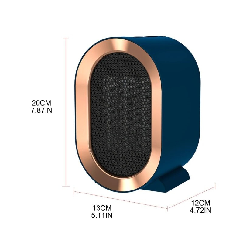 Keramička električna grijalica s brzim zagrijavanjem, mala grijalica s 2 stupnja prijenosa, prijenosna grijalica s ventilatorom za kućnu upotrebu u zatvorenom prostoru