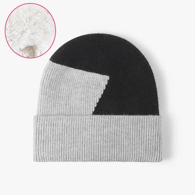 Új uniszex téli sapka polár bélés meleg sapka Puha sapka férfiaknak női kültéri vastag sísport kötött sapka Skull Gorro