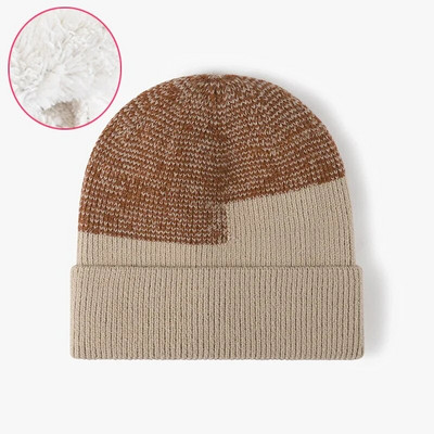 Új uniszex téli sapka polár bélés meleg sapka Puha sapka férfiaknak női kültéri vastag sísport kötött sapka Skull Gorro