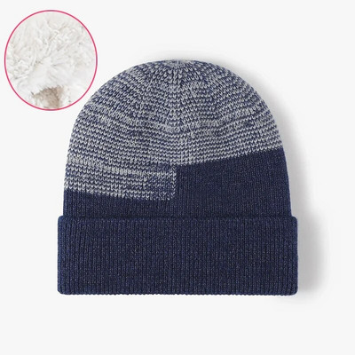 Új uniszex téli sapka polár bélés meleg sapka Puha sapka férfiaknak női kültéri vastag sísport kötött sapka Skull Gorro