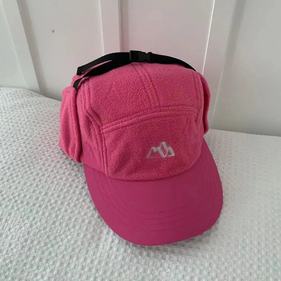 2023. Zimska bejzbol kapa s naušnicama s kratkim obodom za muškarce, žene, korejska topla debela bombaška kapa od polarnog flisa, pilotska kapa u kontrastnoj boji