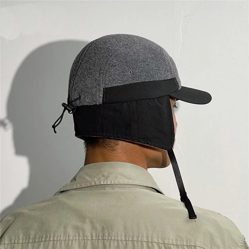 2023. Zimska bejzbol kapa s naušnicama s kratkim obodom za muškarce, žene, korejska topla debela bombaška kapa od polarnog flisa, pilotska kapa u kontrastnoj boji