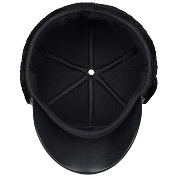 2023 Νέα ανδρικά επίπεδα καπέλα πλάτης Φθινοπωρινό Χειμώνα Ζεστό προστατευτικό κάλυμμα για τα αυτιά εξωτερικής μόδας Γούνινο ζεστό ανδρικό καπέλο υψηλής ποιότητας