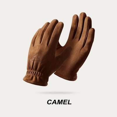 Nove zimske zagrijane dodirni zaslon plus baršun iznutra od antilop muške rukavice Modne jednostavne jednobojne zadebljane muške biciklističke vožnje na otvorenom