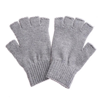 Triibulised triibulised unisex ühesuurused sõrmedeta kindad gooti kudumine sõrmedeta kindad talvel soojad elastsed mugavad kindad