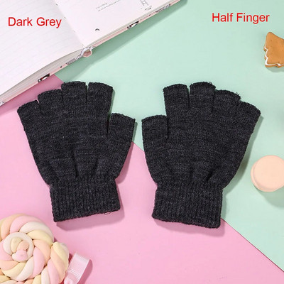 Ριγέ Stripey Unisex One Size Fingerless Gloves Gothic πλεκτά γάντια χωρίς δάχτυλα Χειμερινά ζεστά ελαστικά άνετα γάντια