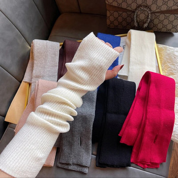 Y2k ръкавици без пръсти, женски аниме ръкавици, дамски плетени ръкавици, зимни топли, японски готически глезени, китки, ръкави Harajuku