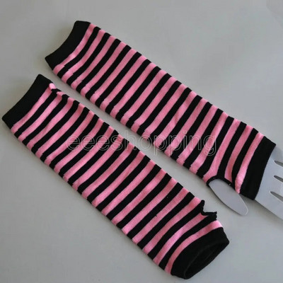 2021. gada modes sievietēm Sieviešu svītraini elkoņu cimdi, siltāki, adīti, gari bezpirkstiem cimdi, elkoņa dūraiņi, Ziemassvētku aksesuāri, dāvana