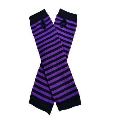 2021. gada modes sievietēm Sieviešu svītraini elkoņu cimdi, siltāki, adīti, gari bezpirkstiem cimdi, elkoņa dūraiņi, Ziemassvētku aksesuāri, dāvana