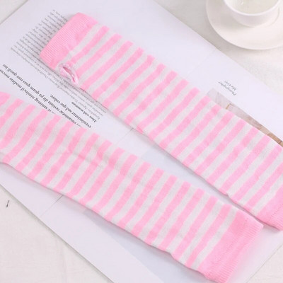 2021. gada modes sievietēm Sieviešu svītraini elkoņu cimdi, siltāki, adīti, gari bezpirkstiem cimdi, elkoņa dūraiņi, Ziemassvētku aksesuāri, dāvana