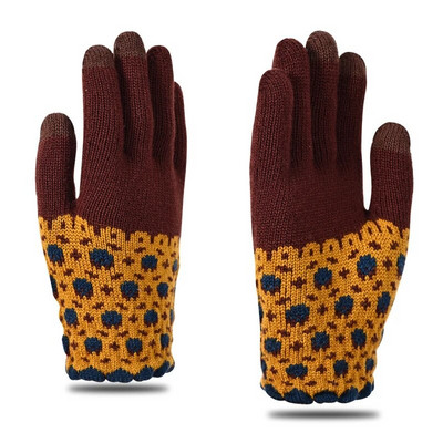 Naiste silmkoelised kindad Talvised sõrmekindad puutetundlikud ekraanid õues talvel soojad paksud villased suusakindad unisex kindad