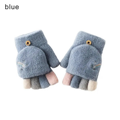 Ziemas silti, biezinoši vilnas cimdi, trikotāžas, apgriežami bez pirkstiem, elastīgi, atklāti pirksti, biezi dūraiņi vīriešiem sievietēm