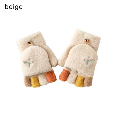 Ziemas silti, biezinoši vilnas cimdi, trikotāžas, apgriežami bez pirkstiem, elastīgi, atklāti pirksti, biezi dūraiņi vīriešiem sievietēm