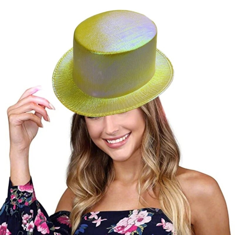 Modes Fedora Cepure vīriešiem Sieviešu Pieaugušo Ballīte Plakana Cepurīte Kospleja kostīms JazzChat Hipiju cepure Skatuves izrādes Balstāmas galvassegas