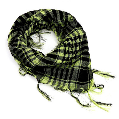 Καρό Tactical Desert Scarf Tassel Headband Muslim Hijabs Arab Men Keffiyeh Πολυλειτουργικό τετράγωνο εξωτερικό χειμερινό μαντήλι στο κεφάλι